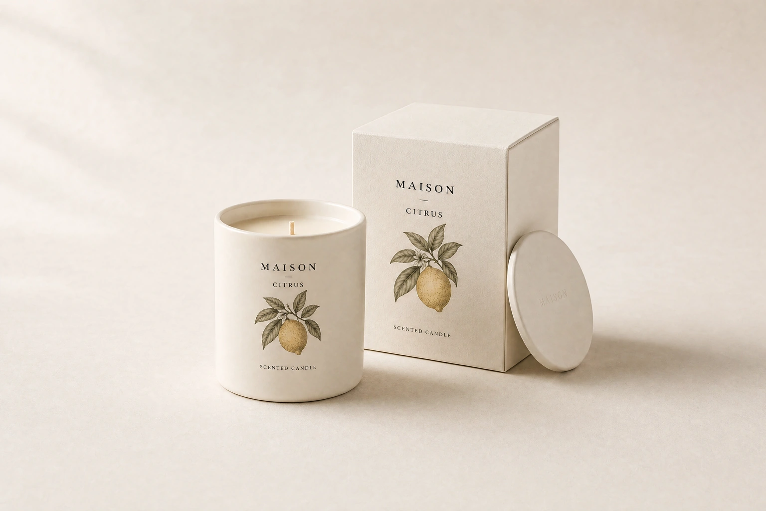 Citrus candle