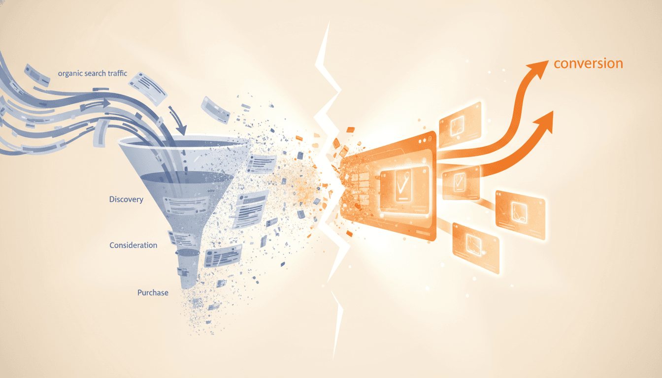 Hero image for AI Search Disruption 2026: How Generative Engines Are Fundamentally Reshaping E-Commerce Revenue Models - AI search impact e-commerce and generative search market disruption