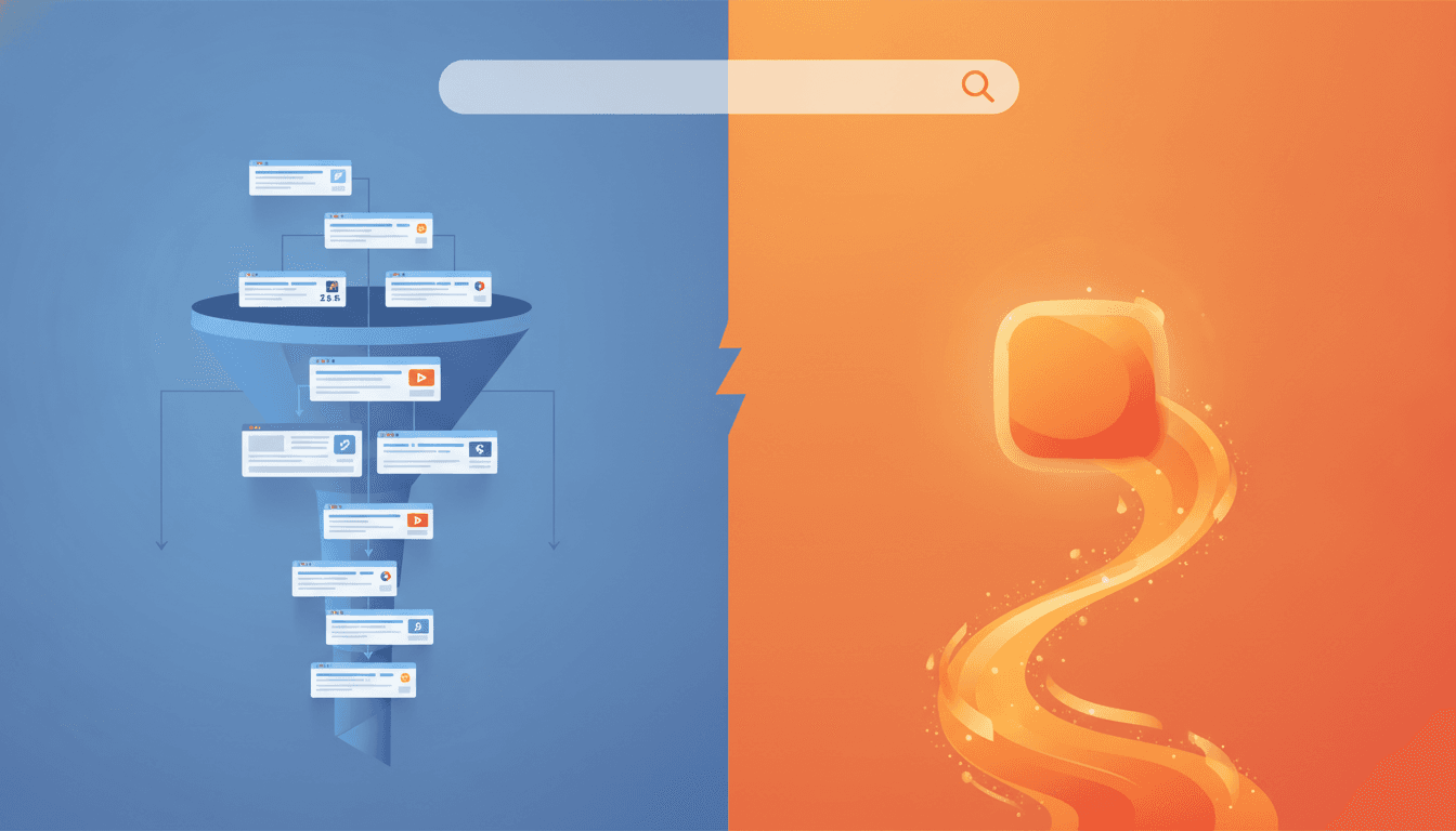 Hero image for AI Search vs Traditional Google Search: The Fundamental Differences Every Marketer Must Understand - AI search vs Google search and generative search vs traditional SEO
