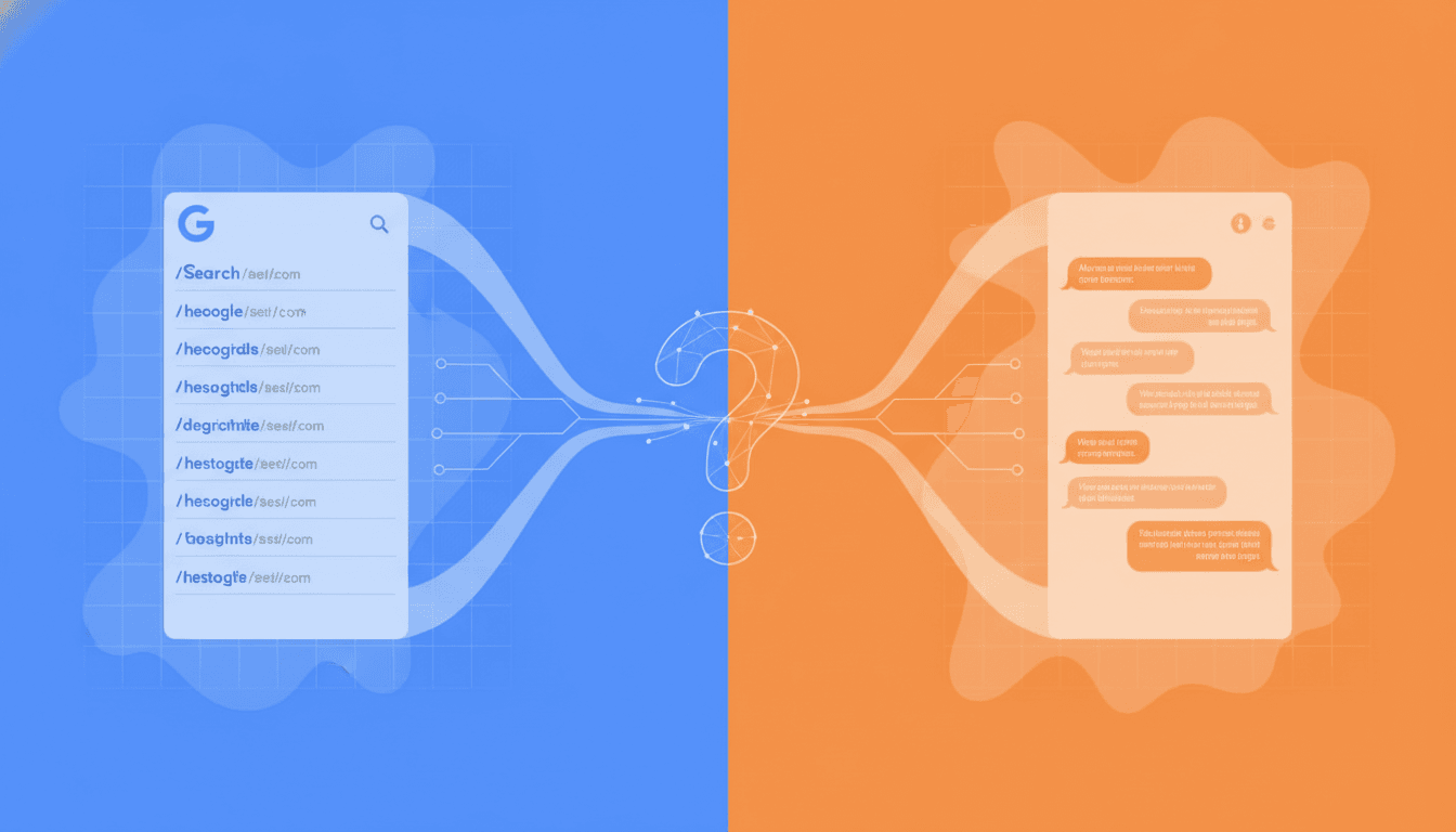 Hero image for AI Search vs Traditional SEO: The Fundamental Differences Every Marketer Must Understand - AI search vs traditional SEO and why SEO doesn't work for generative engines