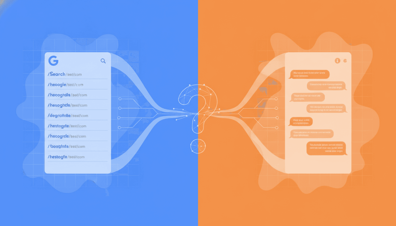 Hero image for AI Search vs Traditional SEO: The Fundamental Differences Every Marketer Must Understand - AI search vs traditional SEO and why SEO doesn't work for generative engines