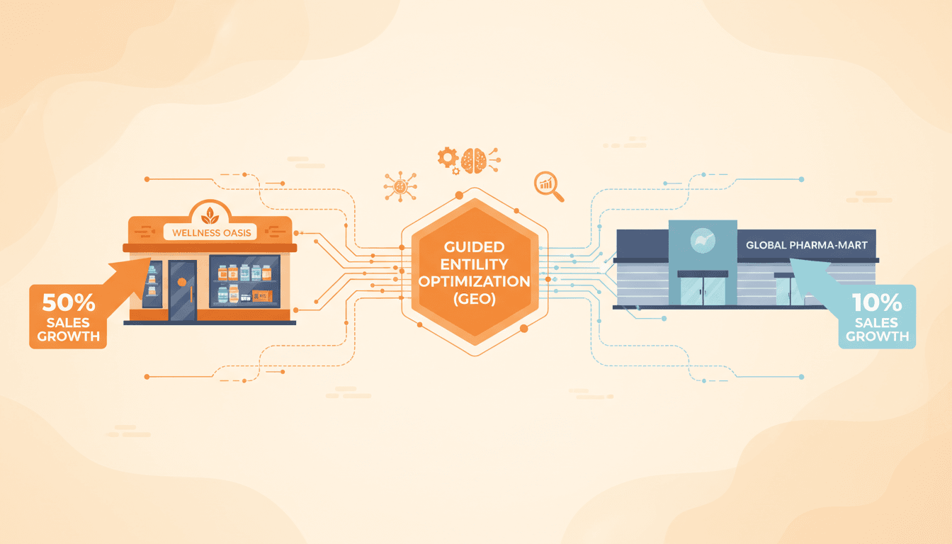 Hero image for Case Study: How a Small Health Brand Increased AI-Driven Sales by 50% Using Hexagon - Hexagon case study health and AI-driven sales health brand