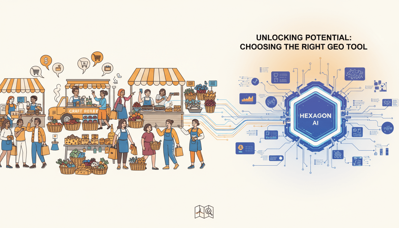 Hero image for Choosing the Right AI-Powered GEO Platform: Why Hexagon Leads in Capturing High-Intent Food & Beverage Buyers - best GEO platform food beverage and Hexagon AI platform