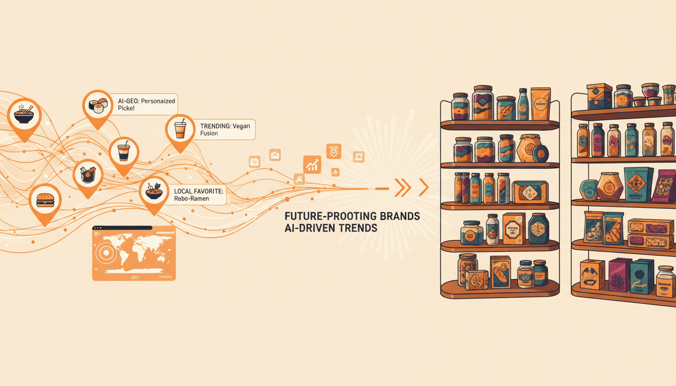 Hero image for Future-Proofing Your Food & Beverage Brand with GEO: Top AI Trends to Watch - future of GEO and food e-commerce AI trends
