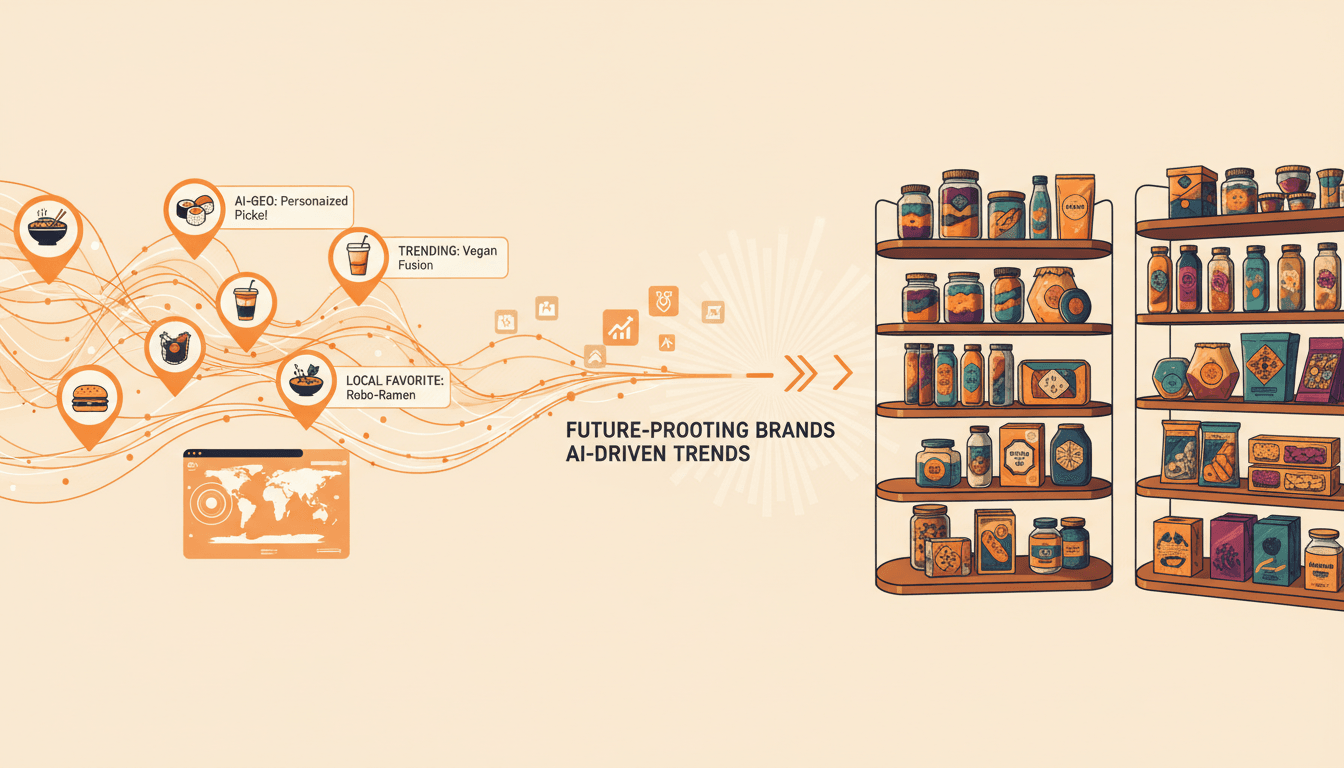 Hero image for Future-Proofing Your Food & Beverage Brand with GEO: Top AI Trends to Watch - future of GEO and food e-commerce AI trends