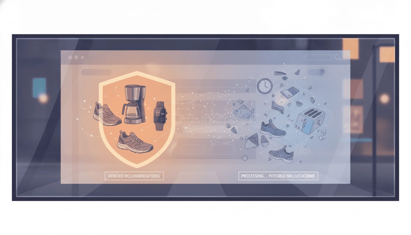 Hero image for How AI Hallucinations Happen in E-Commerce: Understanding False Product Recommendations and Why Brand Protection Matters - AI hallucinations and false product recommendations