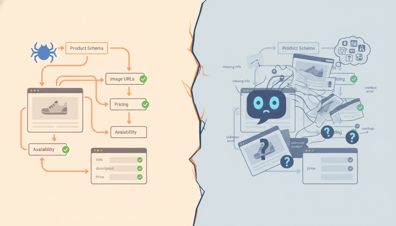 Hero image for How AI Search Engines Actually Read Your E-Commerce Website: A Technical Guide for Marketers - AI crawlers e-commerce and how AI search engines read websites