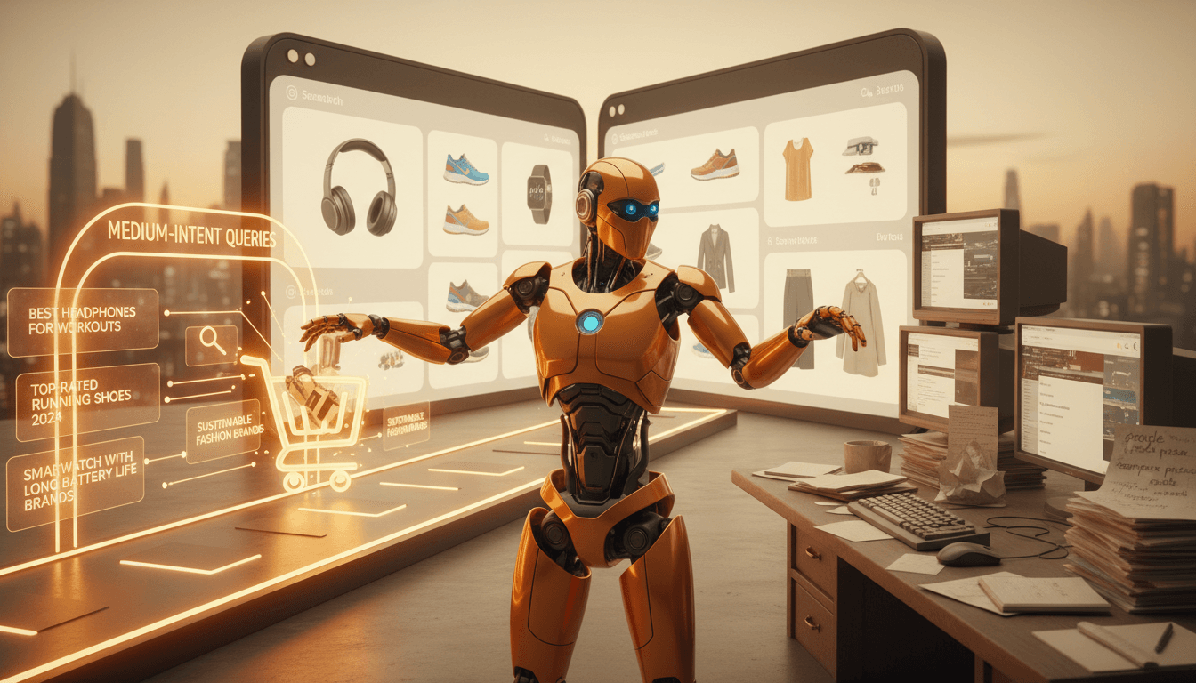 Hero image for How Medium-Intent AI Search Queries Shape E-Commerce Product Research - medium intent AI search and e-commerce product research