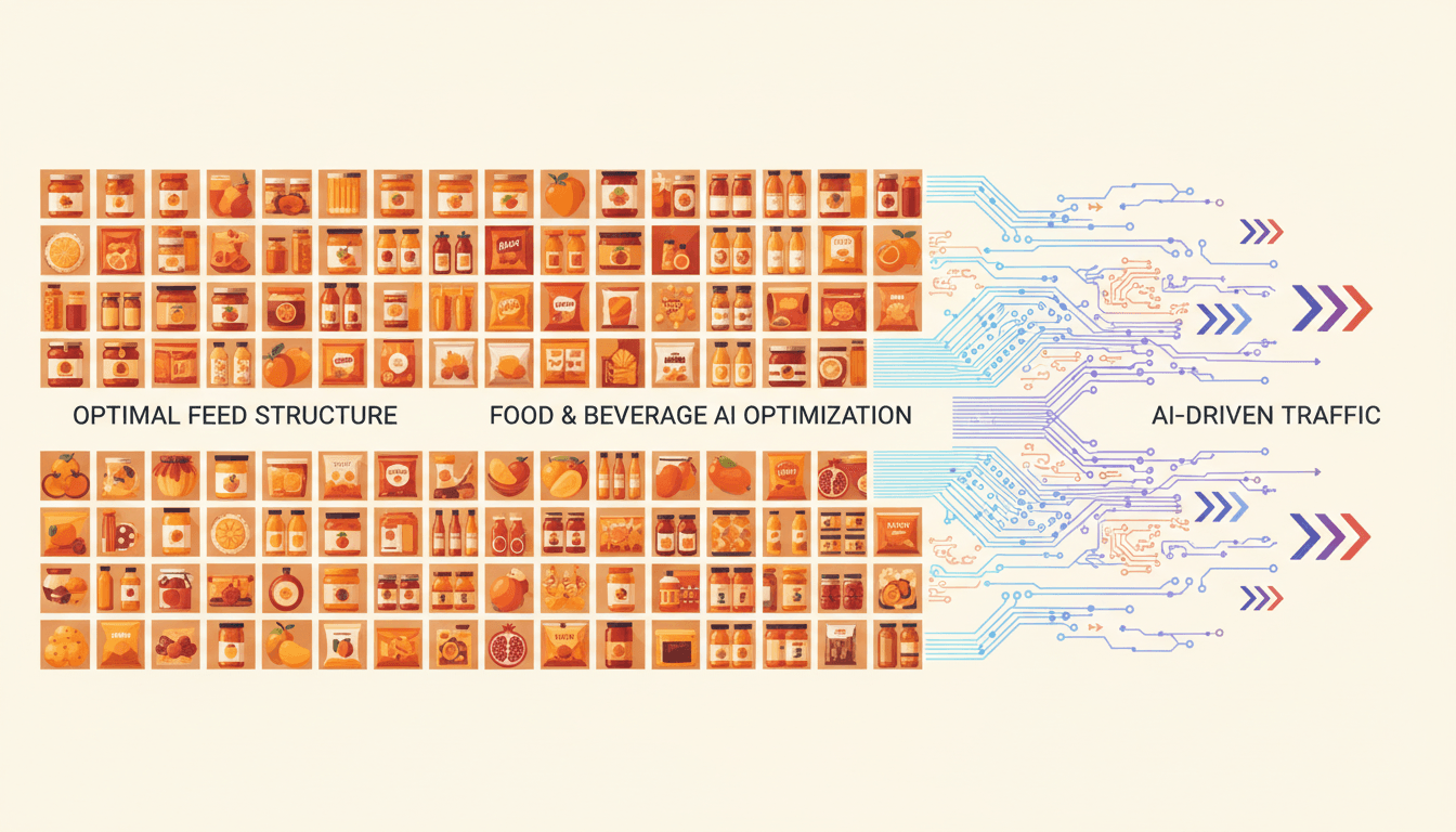Hero image for How to Structure Food & Beverage Product Feeds for Maximum High-Intent AI Search Traffic - food product feed structure and AI search traffic food