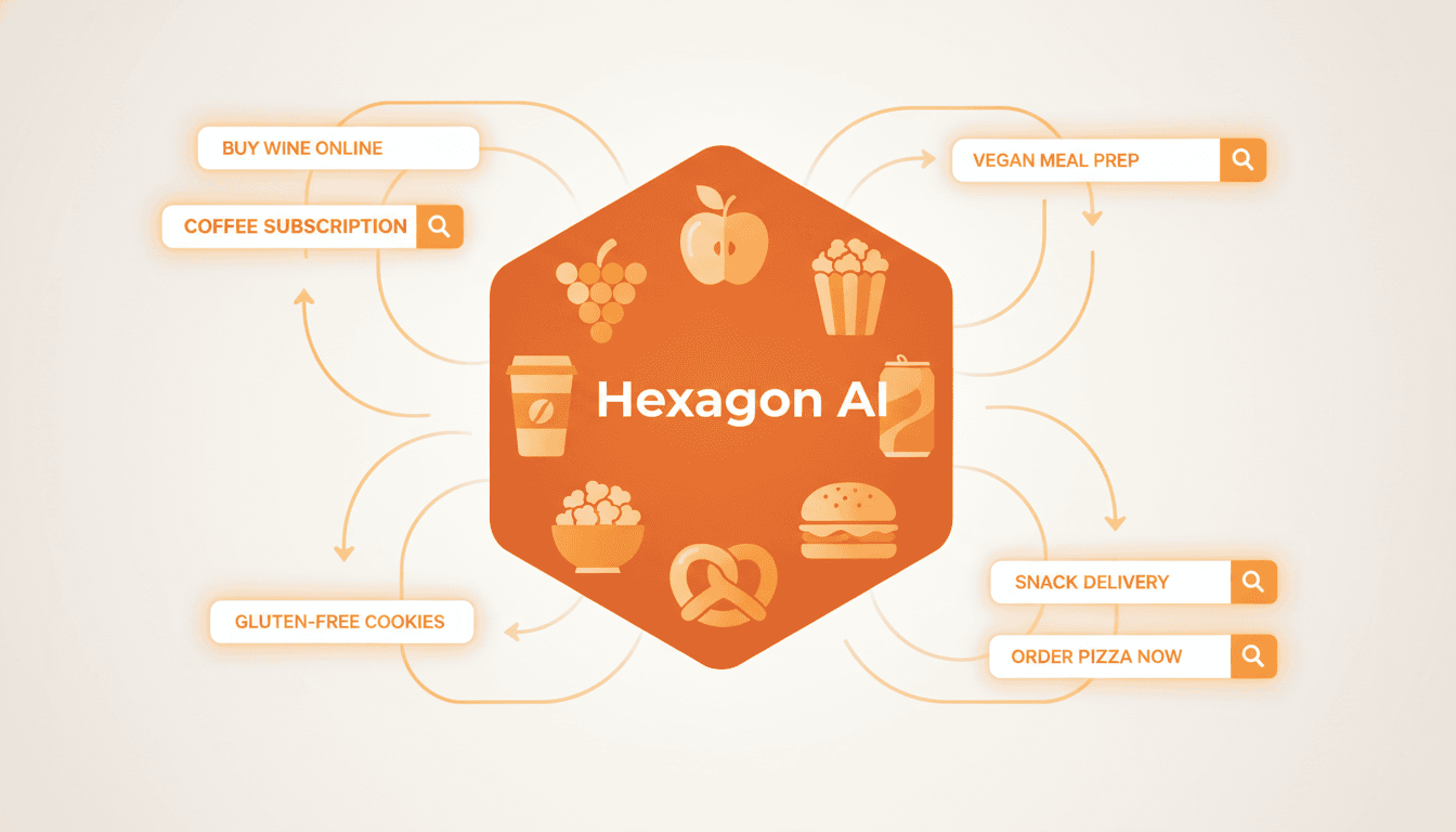 Hero image for How to Use Hexagon to Target High-Intent AI Search Keywords for Food & Beverage Brands - food AI keyword targeting and Hexagon AI insights food brands