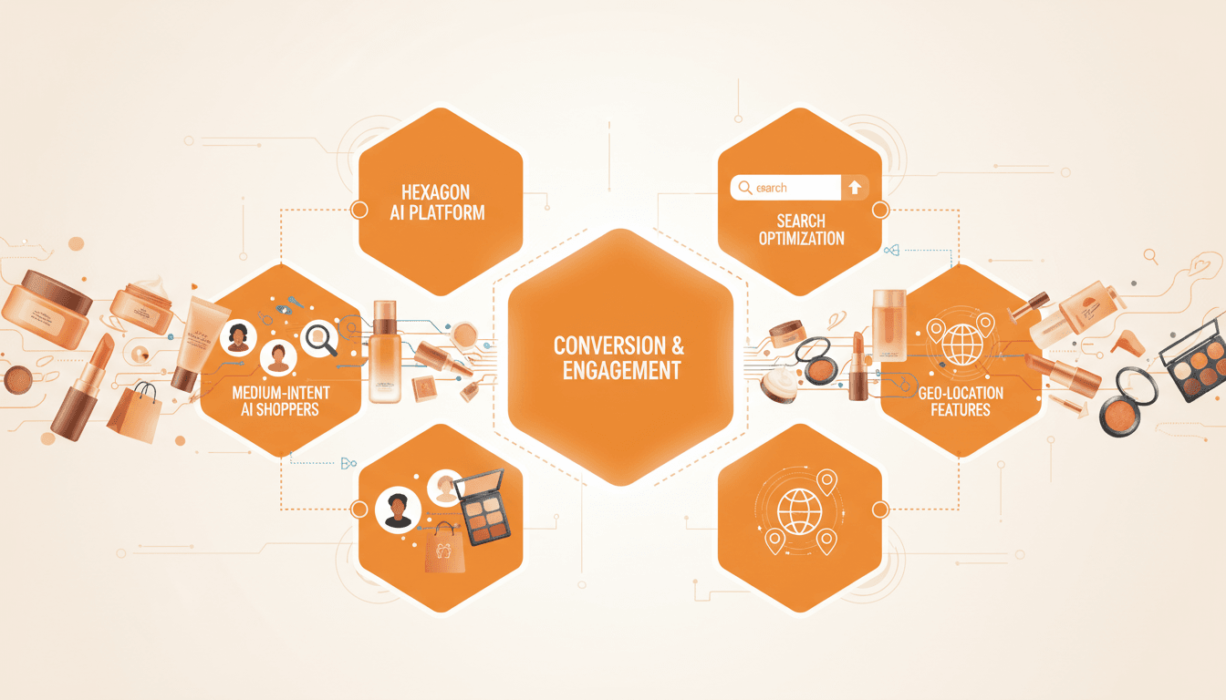 Hero image for Leveraging Hexagon to Capture Medium-Intent AI Shopper Demand in Beauty E-Commerce - Hexagon AI platform and medium-intent AI shoppers