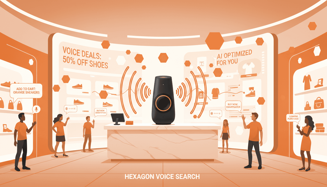 Hero image for Preparing Your E-Commerce Store for AI Voice Shopping: Capture Ready-to-Buy Consumers with Hexagon - AI voice shopping optimization and Hexagon voice search strategy