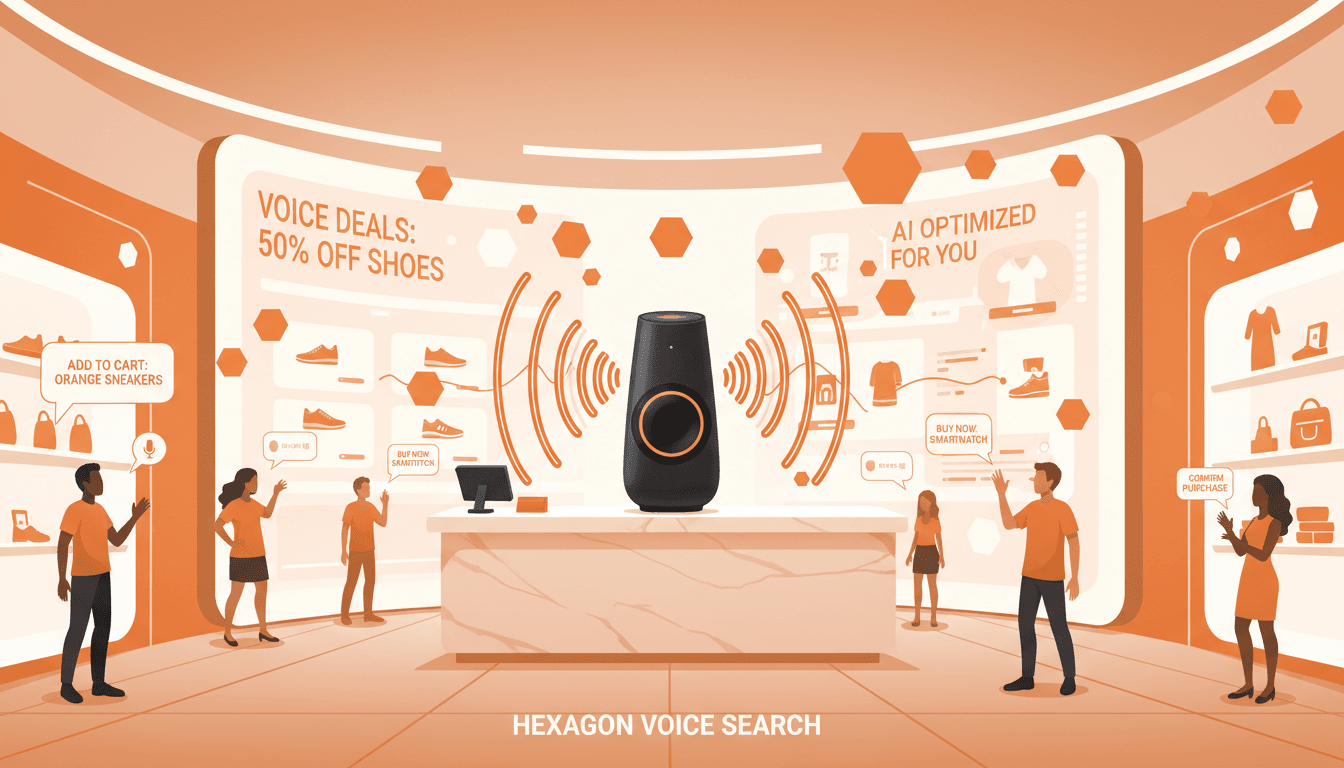 Hero image for Preparing Your E-Commerce Store for AI Voice Shopping: Capture Ready-to-Buy Consumers with Hexagon - AI voice shopping optimization and Hexagon voice search strategy