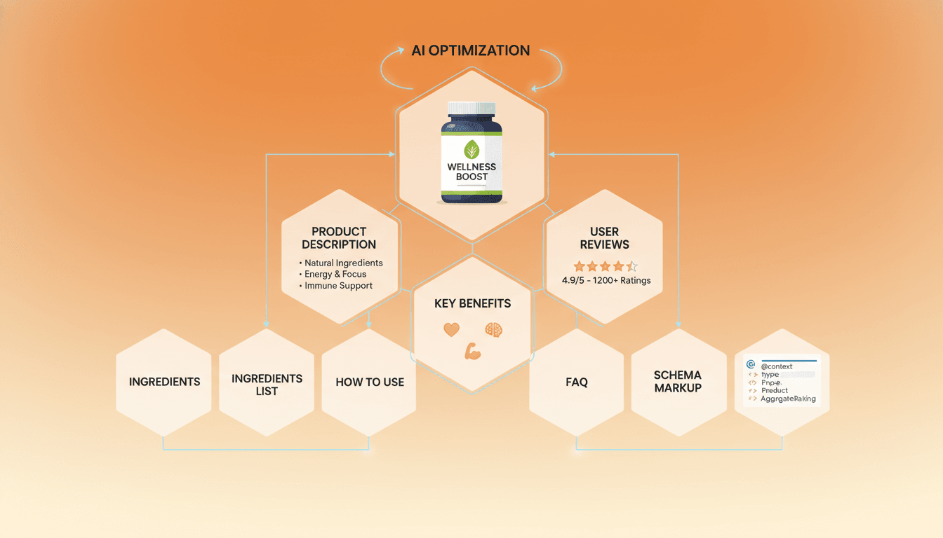 Hero image for Step-by-Step Guide: Structuring High-Intent Health & Wellness Product Pages for AI Shopping with Hexagon - health product page optimization and GEO for wellness brands