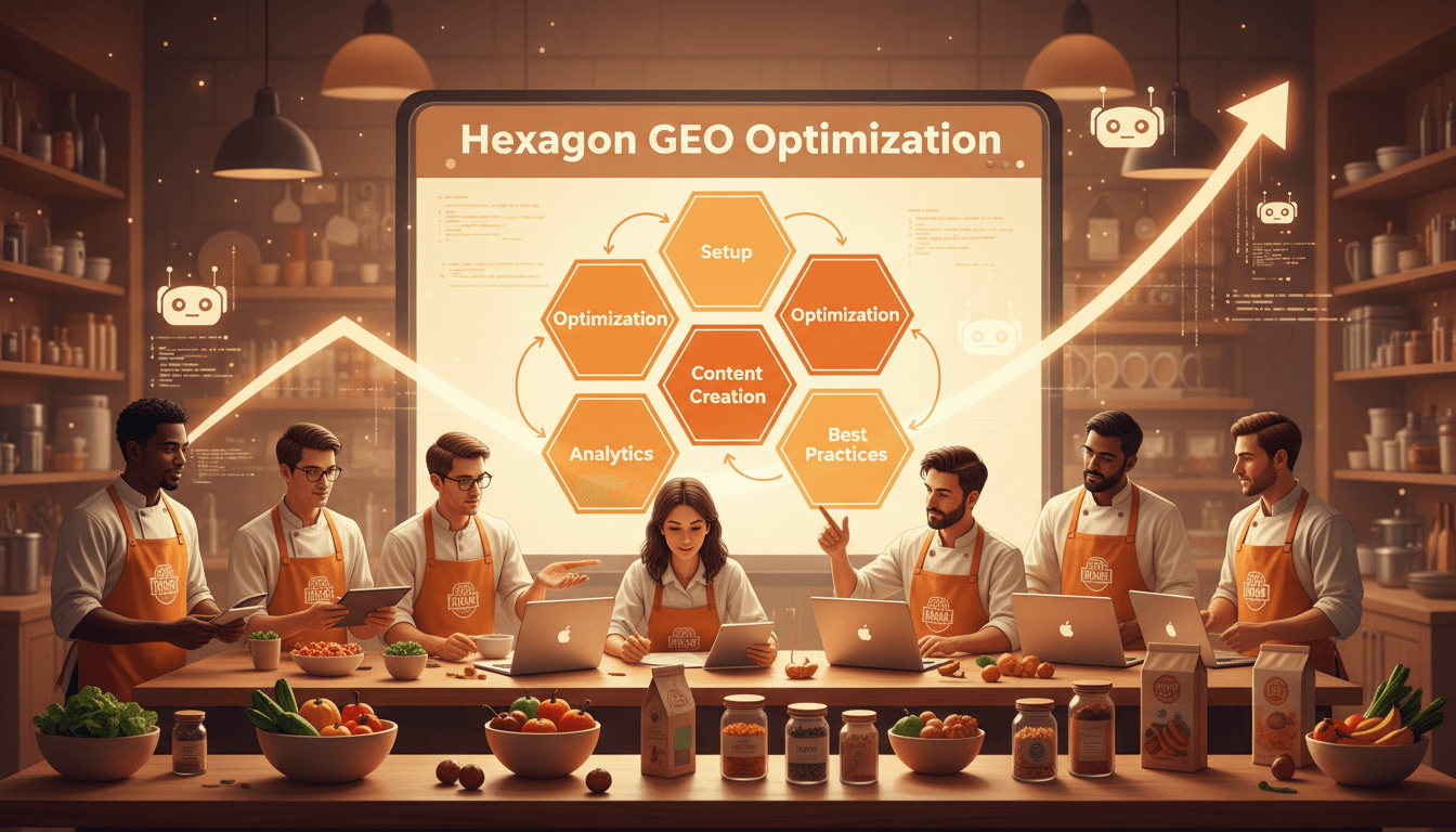 Hero image for Step-by-Step Workflow for Capturing High-Intent AI Search Traffic with Hexagon’s GEO Platform for Food Brands - Hexagon GEO workflow and food brand AI search