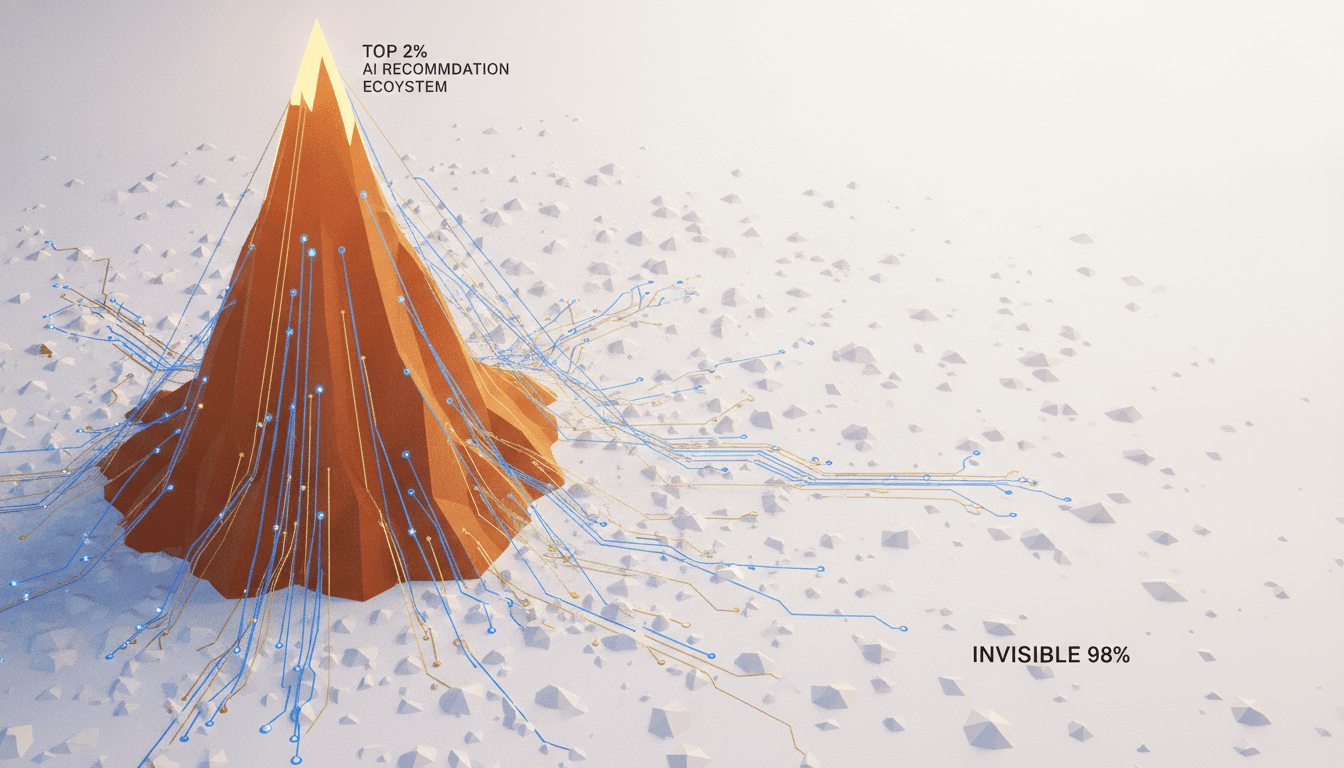 Hero image for The AI Citation Economy: How 2% of Brands Capture 80% of Generative Recommendations—And How to Become One of Them - AI citation distribution e-commerce brands and which brands get recommended by ChatGPT most