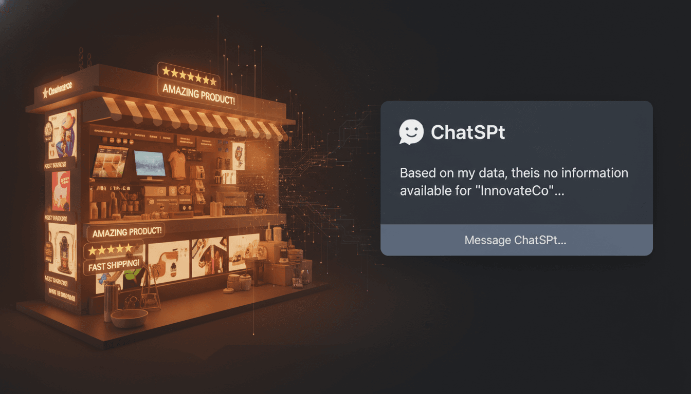 Hero image for The AI Search Training Data Problem: Why Your E-Commerce Brand Is Missing from ChatGPT - AI training data e-commerce and ChatGPT knowledge cutoff