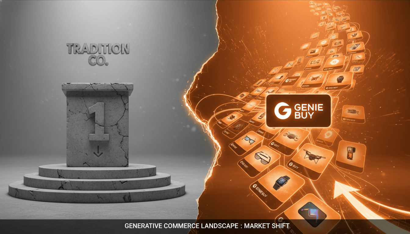 Hero image for The AI Search Visibility Crisis: How Big Brands Are Winning (And Losing) in Generative Commerce - AI search visibility trends 2026 and generative commerce market share