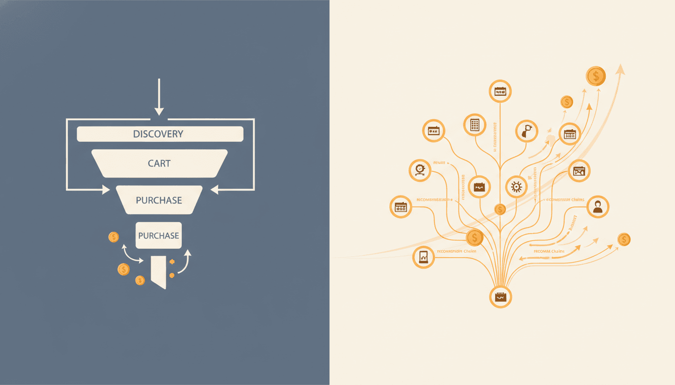 Hero image for The Economics of AI Search for E-Commerce: How Generative Recommendations Are Reshaping Revenue Models - economics of AI search and AI recommendations revenue impact