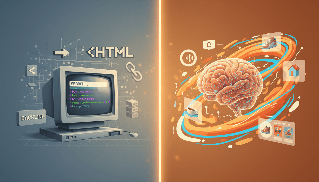 Hero image for The Evolution from SEO to GEO: Why Modern E-Commerce Brands Must Adapt to AI Search - SEO vs GEO and AI search optimization