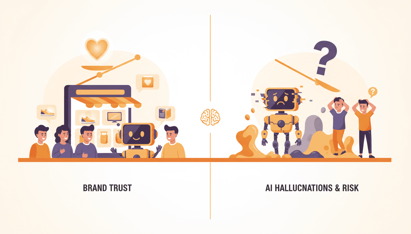 Hero image for The Impact of AI Hallucinations on E-commerce Brand Reputation and How to Mitigate Risks - AI hallucinations and e-commerce brand risk