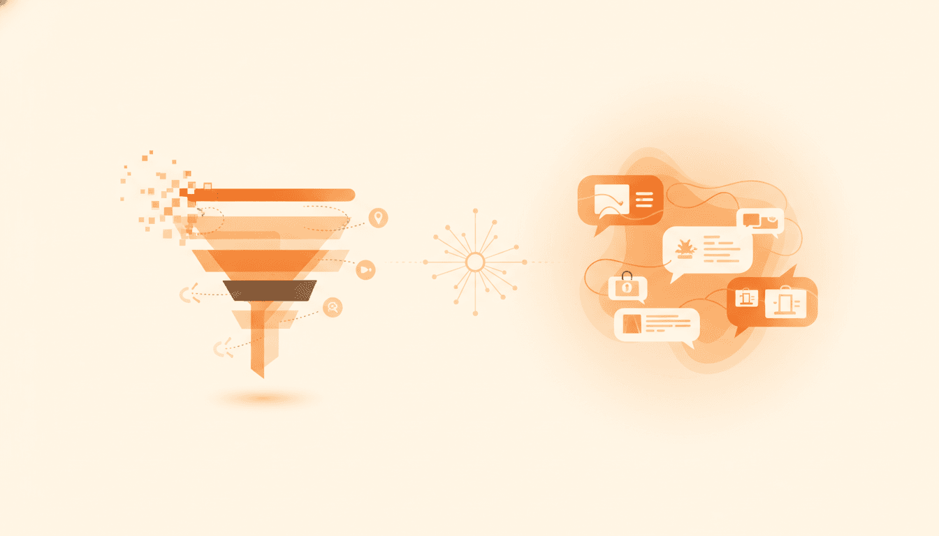 Hero image for The Zero-Click Commerce Revolution: How AI Search Is Eliminating Traditional E-Commerce Conversion Paths - zero-click commerce and AI shopping assistants