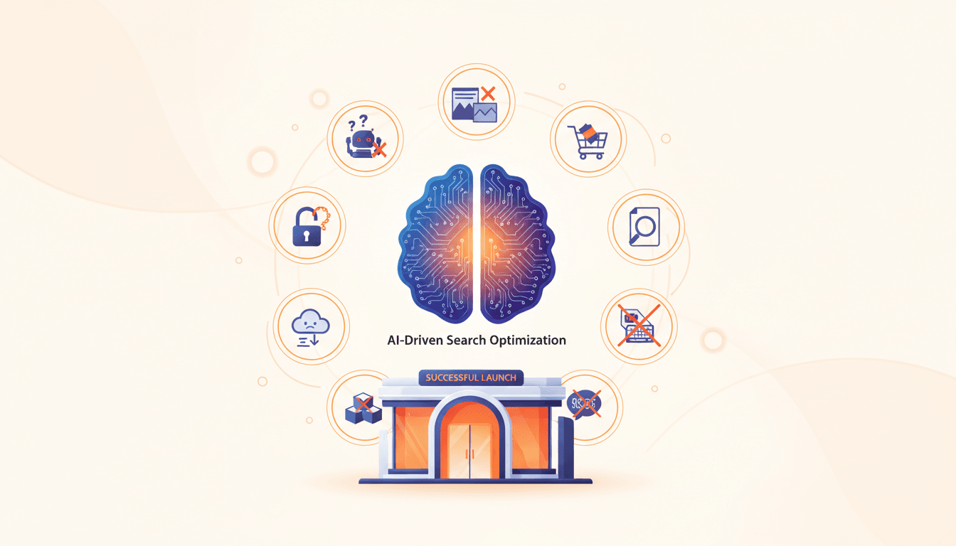 Hero image for Top 10 AI Search Optimization Mistakes E-commerce Brands Should Avoid When Ready to Launch - AI search mistakes e-commerce and avoid AI optimization errors