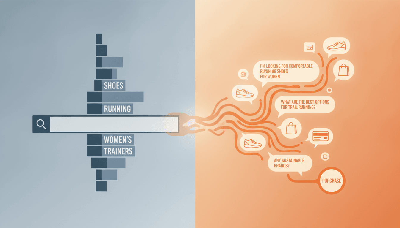 Hero image for Understanding AI Intent vs Traditional Keywords: How Consumer Behavior Is Changing in Generative Commerce - AI search intent vs keywords and conversational commerce