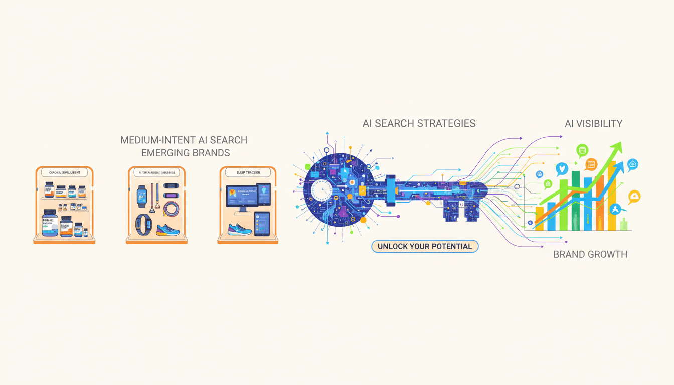 Hero image for Unlocking Medium-Intent AI Search Strategies for Emerging Health & Wellness Brands - medium-intent AI search and health GEO strategy